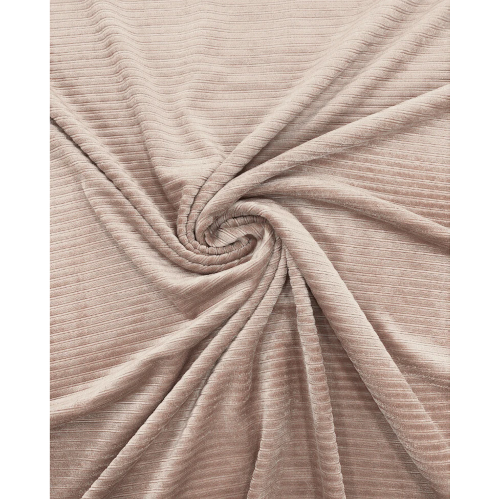Jersey velvet rib camel | €4.95 - Driessen Stoffen